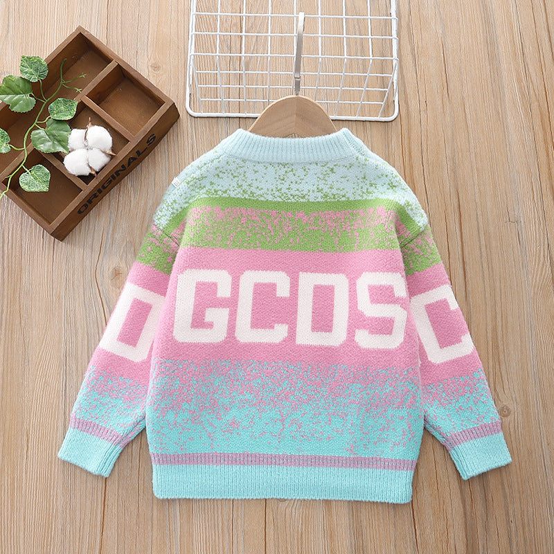 winter new arrivals: trendy kids' sweaters - boys' and girls' fleece-lined, thickened knitwear