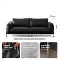 Bauhaus oil wax leather sofa medieval style small apartment living room for home straight row hammer small apartment solid wood sofa