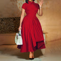 D514 women's foreign trade summer  fashionable high-waisted elegant party maxi dress - evening gown african style