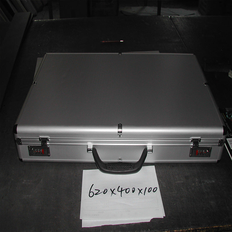 DIY Toolbox Aluminum Alloy Multifunctional Suitcase Hardware Equipment Instrument Box Insurance Storage Aluminum Box Household