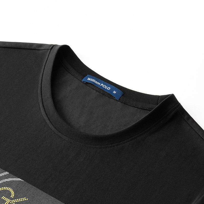 Emperor Paul short-sleeved men's summer new boys short-sleeved polo casual top round neck pullover young men's T-shirt