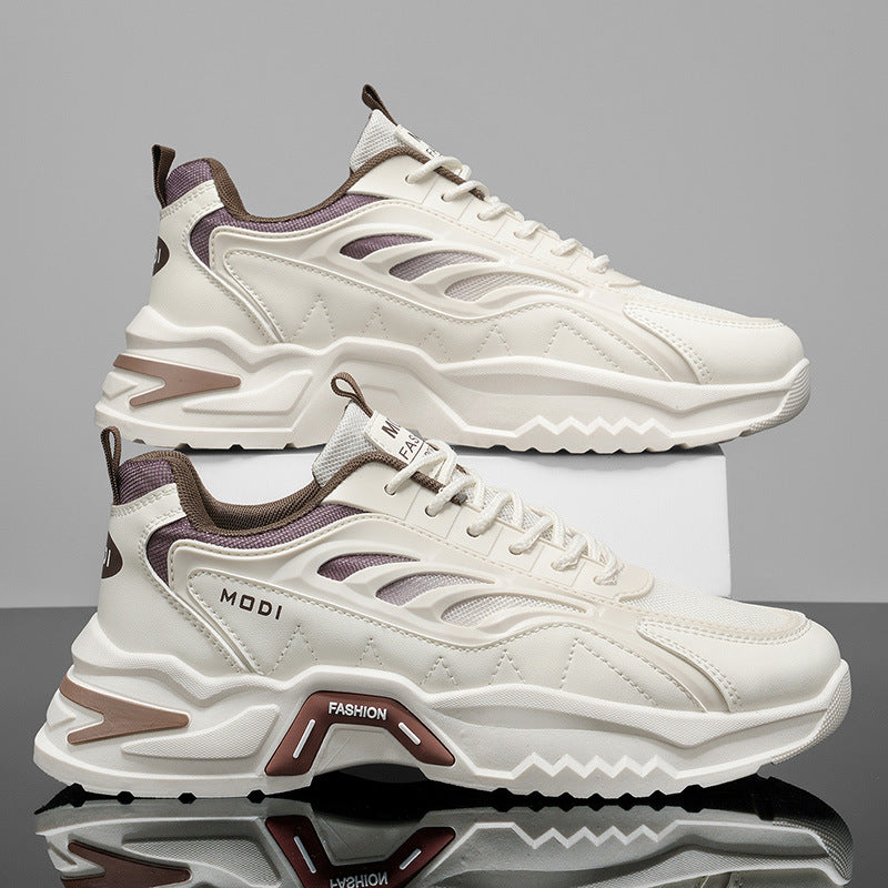 Men's sneakers - 2026 spring collection - chunky platform, height increasing, lightweight & breathable casual shoes for students