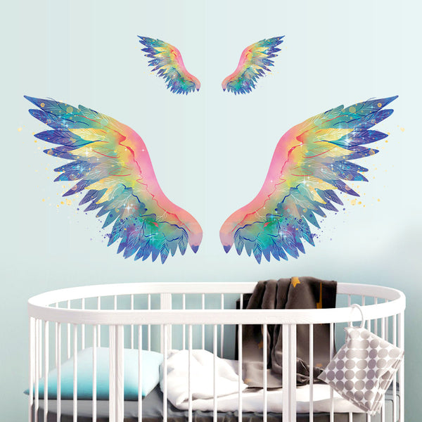 Wings decorative wall sticker living room children's bedroom entrance wall beautification decorative wall sticker HM92062