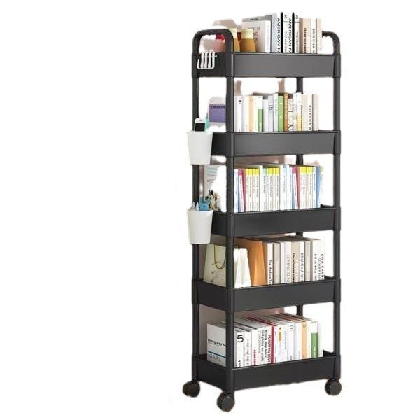 Multi-tier rolling cart organizer - kitchen, bathroom, and baby essentials storage rack - freestanding, fits narrow spaces and corners