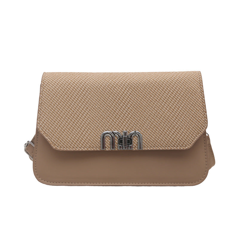 New fashion trend foreign style small square bag 2025 summer versatile popular simple high-end texture shoulder messenger bag