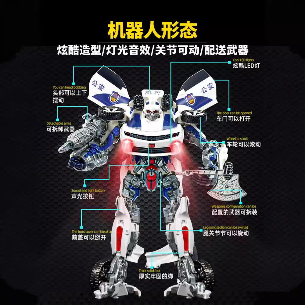 Toy 5 car robot king kong optimus prime model figure bumblebee kids 4 boys authentic puzzle