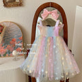 Girls' dresses  summer collection: kids' formal dresses, sundresses, princess dresses, baby dreamy fairy dresses with butterfly and rainbow accents