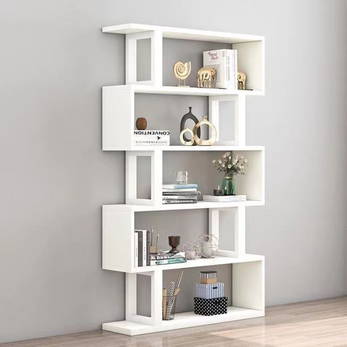 Bookshelf, storage rack, freestanding iron art living room partition, storage and display shelf, modern minimalist children's multi-layer storage cabinet