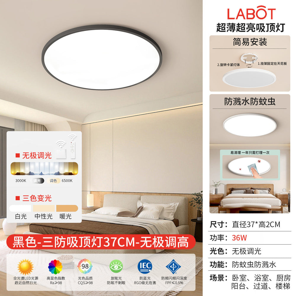 Led ceiling light - minimalist modern style for master bedroom, living room, hallway, kitchen, balcony - eye protection main lighting