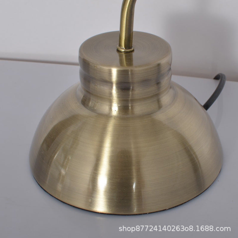 American retro table lamp - bedroom bedside lamp - neoclassical, country, and republic era style - office desk lamp - glass european style - remote control dimming