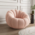 Pink single sofa (lambskin) can be rotated