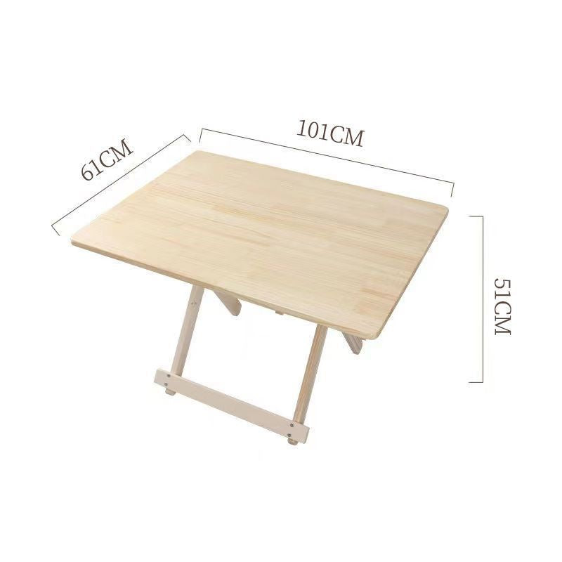 Solid wood folding table - portable dining table - perfect for rentals, simple folding table, square folding table, night market stall table, outdoor folding table
