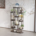 Flower stand living room floor-standing flower stand storage rack balcony flower pot bracket chinoiserie ornament rack green plant display rack