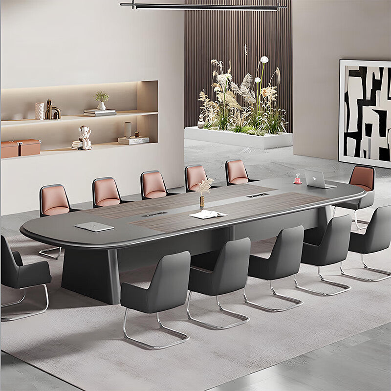 Saint-li conference table - long table, large negotiation table, light luxury training table, conference room oval meeting table