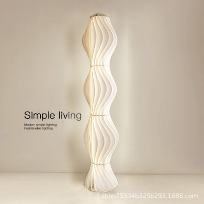 Influencer-approved hula skirt floor lamp - stylish ambient lighting for living room, sofa side, bedroom - high-end, light luxury, freestanding table lamp