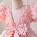 Girls' high-end satin princess dress - perfect for runway shows, children's hosts, competitions, piano performances, and stage events