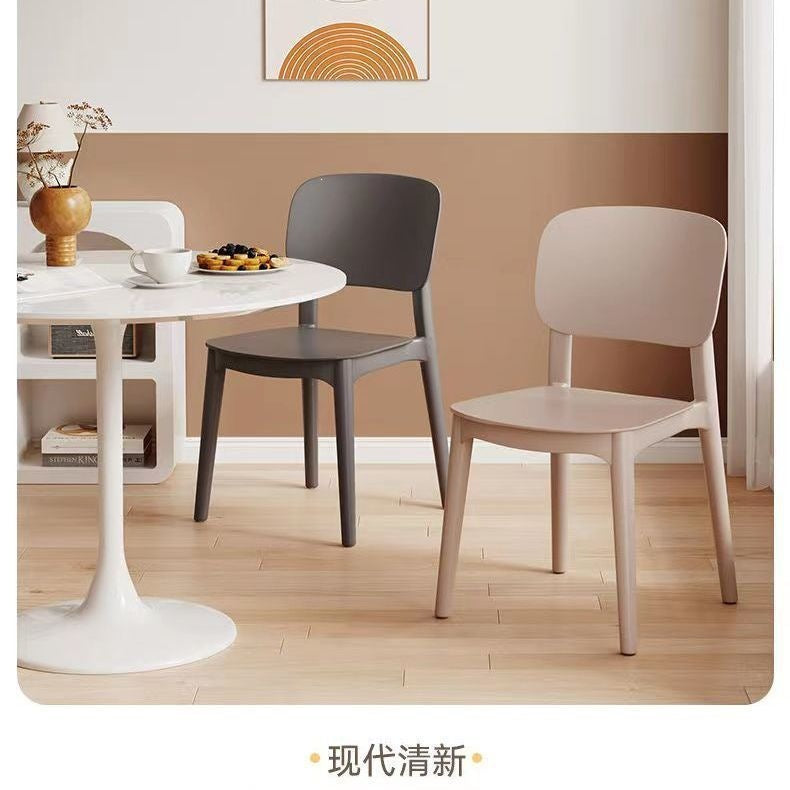 Plastic chair for homethickened dining table dining chair comfortable for long sitting commercial modern casual stool back chair