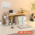 Acrylic desktop organizer, office desk pegboard, computer desk bookshelf, multi-tier storage rack with dividers