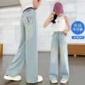 Girls' tencel denim pants - new summer  collection - lightweight anti-mosquito pants for middle school and older girls