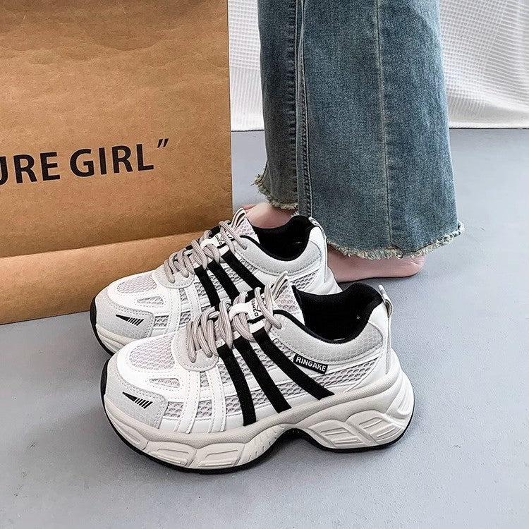 Retroniche stylethick soledad shoes women 2025spring & fallnew arrivaleasiest for matchlightweightcasualsneakers show feet smallexport