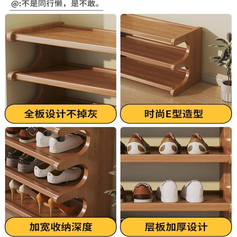 Simple shoe rack, small narrow door, household shoe cabinet, rental house, dormitory, multi-functional storage artifact, space-saving shelf