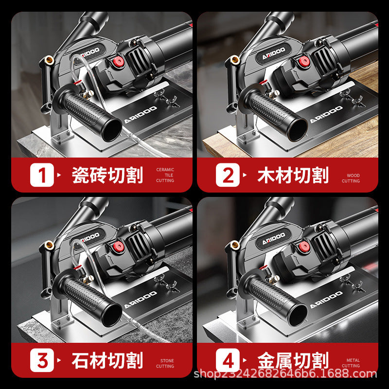 Angle grinder tile chamfering device portable 45 degree woodworking bricklayer universal cutting artifact portable chamfering device
