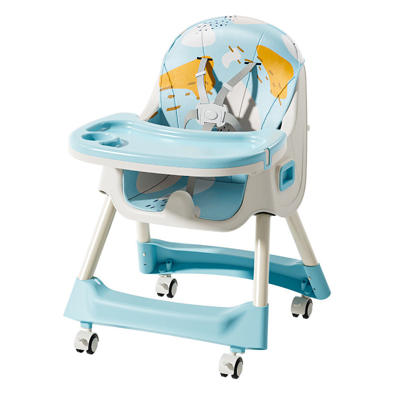 Baby high chair - foldable, portable, home use - infant learning seat for feeding - multifunctional dining chair for kids