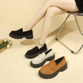 summer new arrival: plus-size, versatile, british-inspired chunky heel slip-on loafers for women - wholesale for cross-border e-commerce