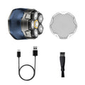 Magnetic six-blade shaving head handy gadget full body washable digital display electric shaver self-service bald head shaving razor