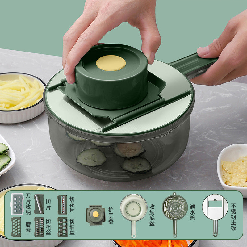 Multifunctional kitchen gadgets: potato shredder, vegetable slicer, and grater set - perfect for home use! shreds, grates, and slices carrots, cucumbers, and more