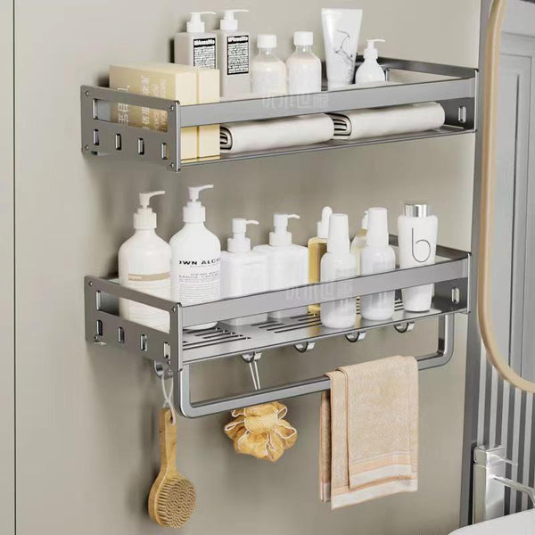 Toilet rack, bathroom non-punching wall-mounted toilet, hand washing, bathroom, washstand, wall storage rack
