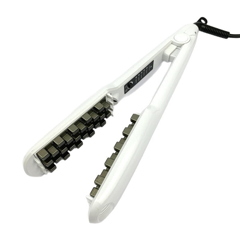 corn silk plaid curling iron negative ion hair root fluffy curling iron straight dual-purpose splint hair iron direct sales