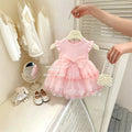 【summer sweetness】girls' summer dress  new stylish children's baby girl mesh tutu dress