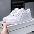 casual white shoes low ankle sneakers pure white men and women's same style all year round breathable trendy sports shoes