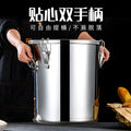 Extra thick sealed barrel 201 stainless steel rice barrel insect-proof and moisture-proof rice barrel for home rice storage barrel soup barrel flour barrel oil tank