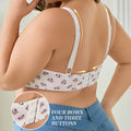 Fashion cross-border plus size plus size bra printinglace push-up push-up large breasts show small women's large breasts intimates