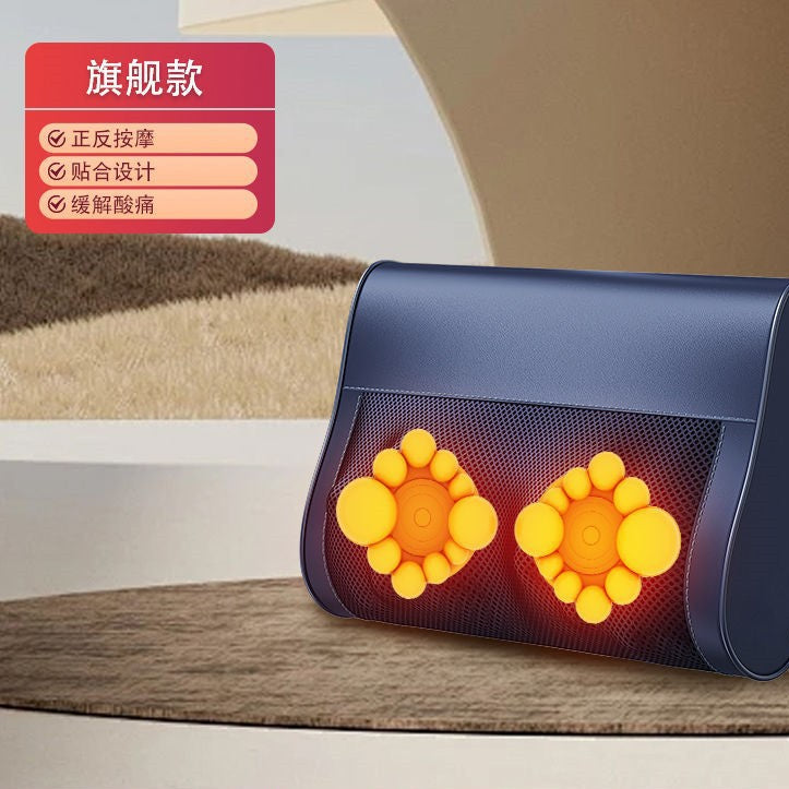 Wholesale kneading hot compress for homecervical spine shoulder neck waist back imitation human hand deep relaxation full body massage small square pillow