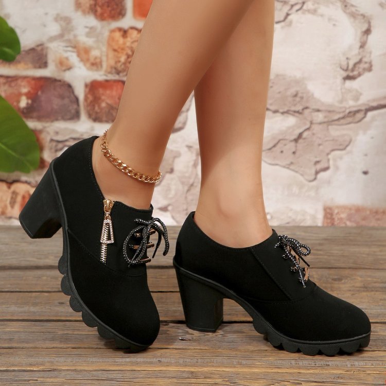 spring & fallboots short boots women's boots thick heel high heel boots shoes exportplus size women's boots