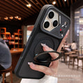Irregular lens large window instantly turns into iphone17pro mobile phone case apple 11 imitation original magnetic holder