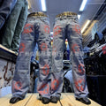 Men jeans high street trendy brand loose cross croomenjeans pants wholesale wholesale