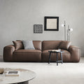 Italian normcore summer picture big black cow full genuine leather first layer cowhide sofa living room tofu block straight row retro style sofa