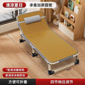 Foldable single bed sheet nap bed household simple lunch break accompanying bed portable adult camping bed office recliner