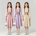 Girls' dress - cross-border children's wear -  spring/autumn new collection - french court style medieval retro long-sleeved princess dress