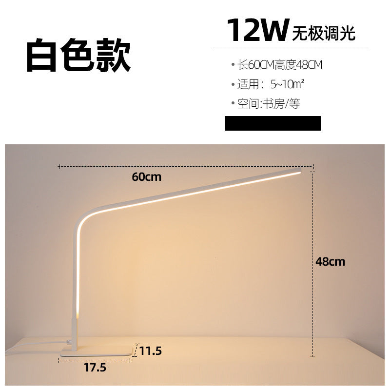 led table lamp - minimalist bedroom decor bedside lamp - nordic creative living room, study, office reading lamp