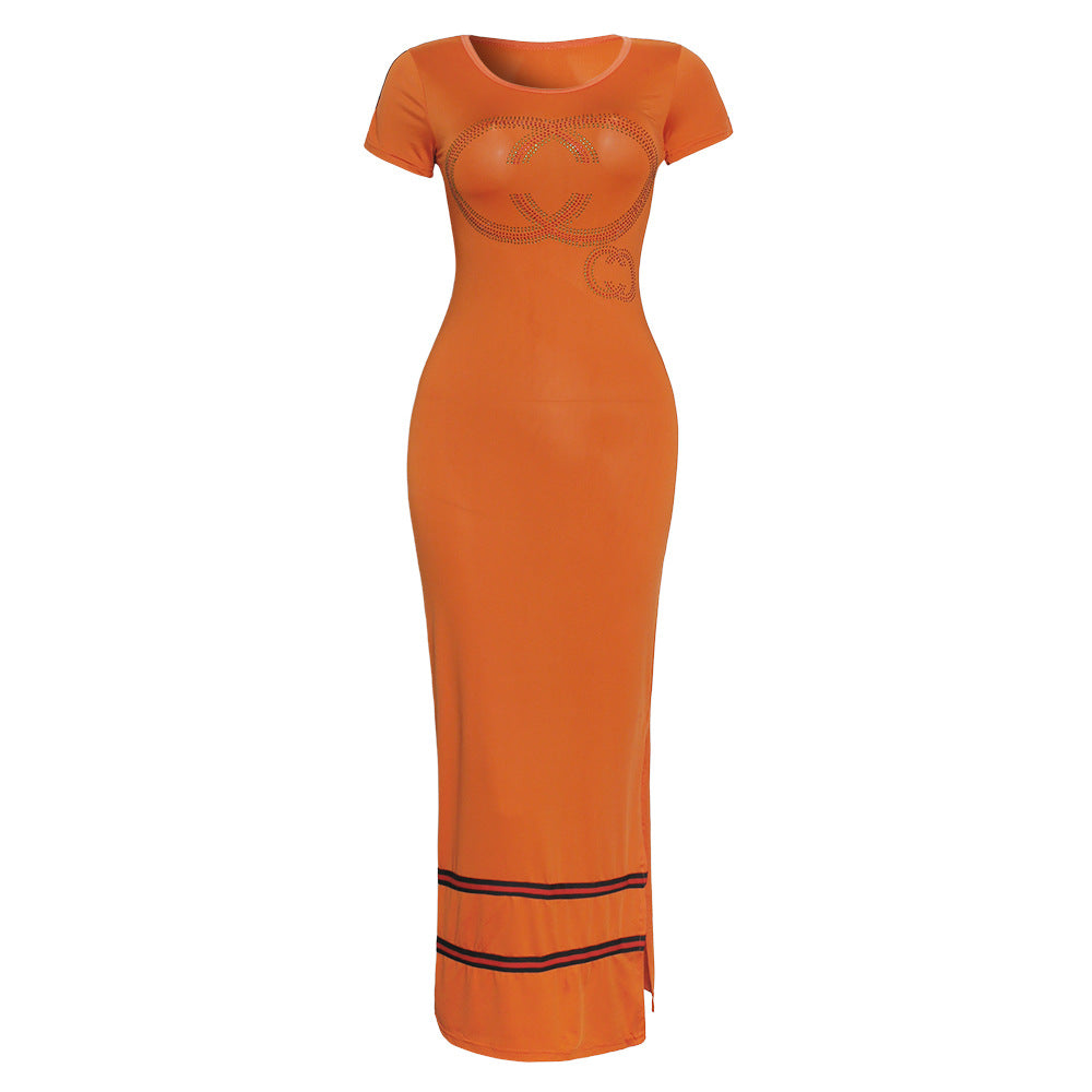 supply   simple and elegant silm hip pencil skirt multi-color optional hot diamond pure color