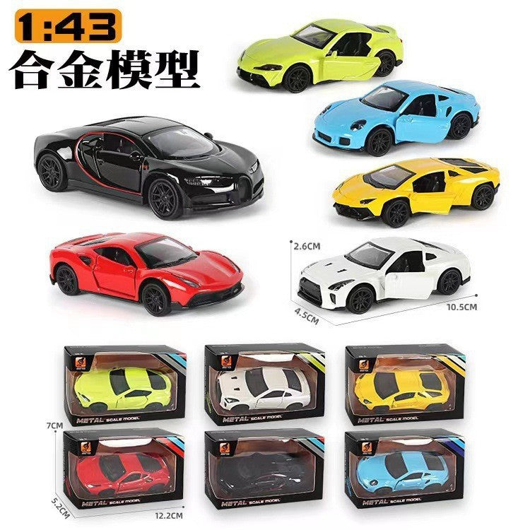 alloy car toy car pull-back simulation model alloy car model toy car car wholesale small toys