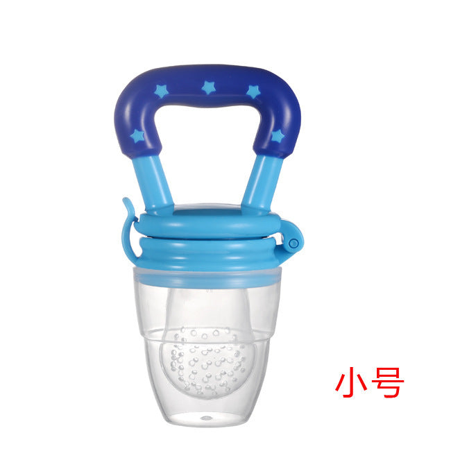 Factory custom baby bite children's complementary food fruit and vegetable Le Baobao silicone mesh bag pacifier feeding tableware