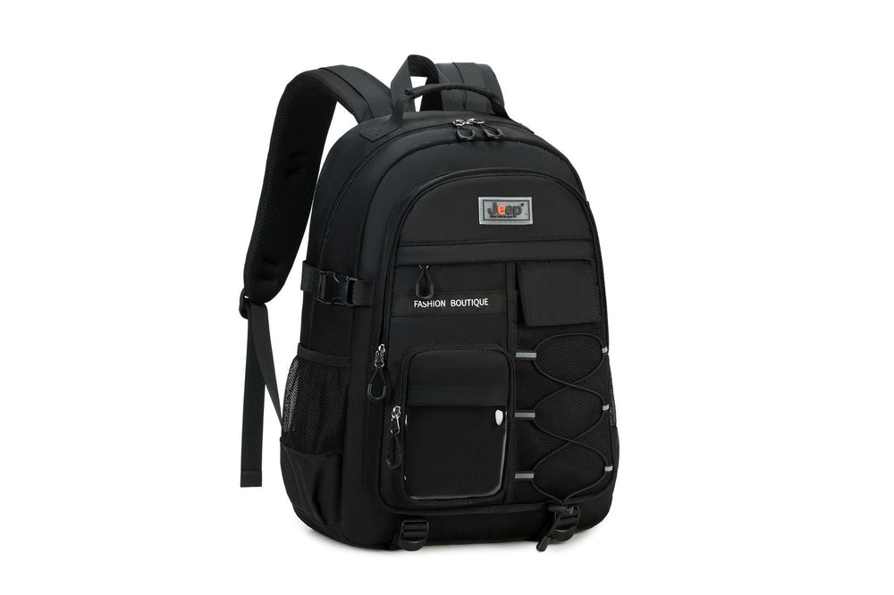 Jeep kids' large capacity school backpack - pressure-reducing, spine-protecting, waterproof backpack for grades 3-6 and middle school students (boys & girls)