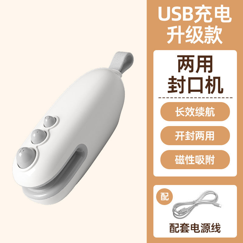 Little monster sealer snack sealing machine mini sealing machine hand press plastic sealing machine plastic bag sealing handy gadget