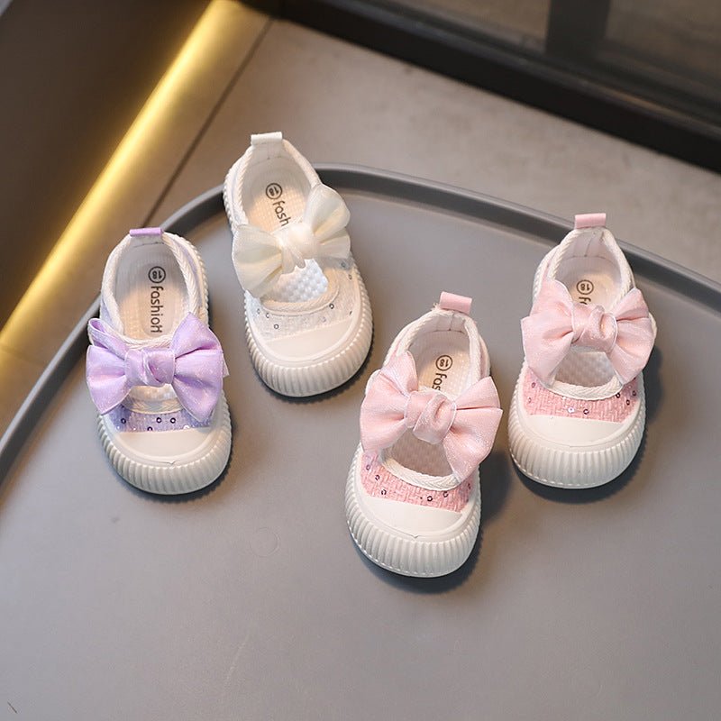 Kids' canvas shoes -  spring/autumn new collection - girls' casual shoes - korean style baby canvas shoes - square toe - ages 1-3